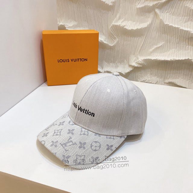 LV男女同款帽子 路易威登新款印花棒球帽鴨舌帽  mm1221